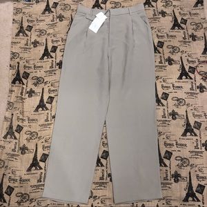 Zara NWT! Join Life Collection Grey High Rise Wide Leg Pant Size L